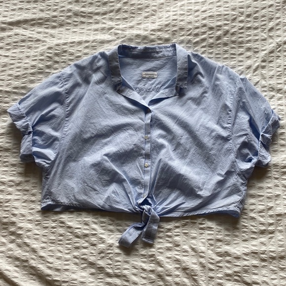 Aritzia Community Front Tie Blouse - Picture 1 of 7